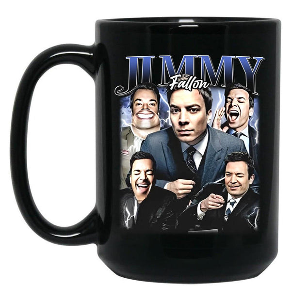Limited Jimmy Fallon Vintage Gift for Woman and Man Black Coffee Mug, Gift Coffee Mug - Black