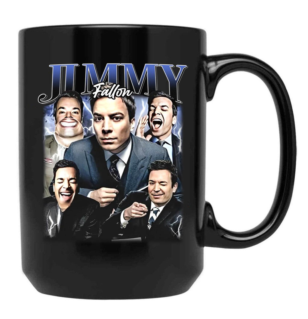 Limited Jimmy Fallon Vintage Gift for Woman and Man Black Coffee Mug, Gift Coffee Mug