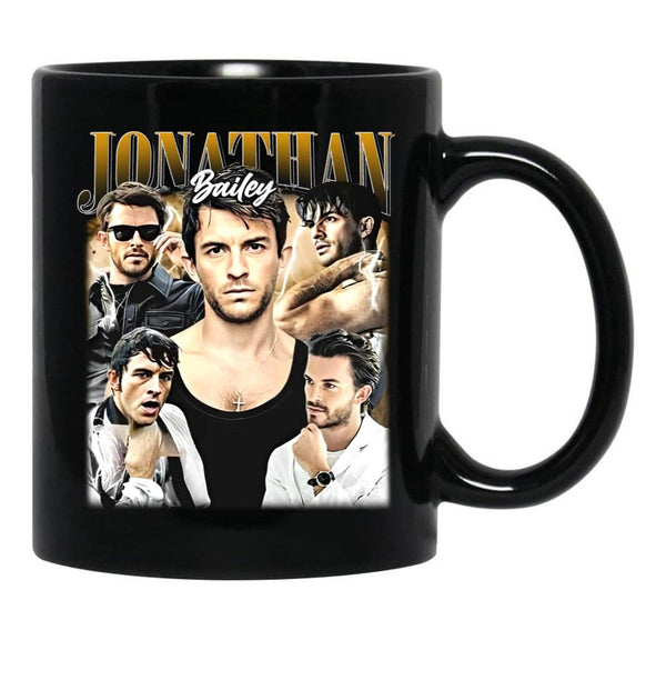 Limited Jonathan Bailey Vintage Gift for Woman and Man - Copy Black Coffee Mug, Gift Coffee Mug - Black