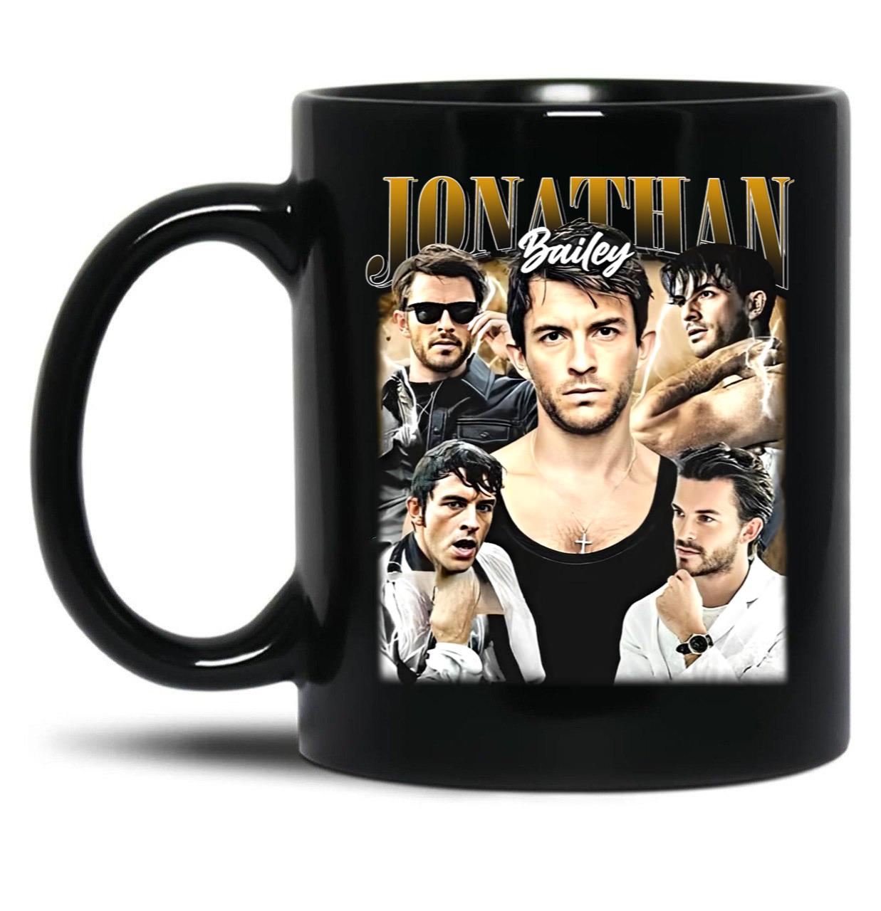 Limited Jonathan Bailey Vintage Gift for Woman and Man - Copy Black Coffee Mug, Gift Coffee Mug