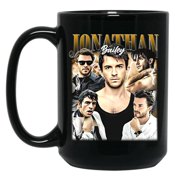 Limited Jonathan Bailey Vintage Gift for Woman and Man - Copy Black Coffee Mug, Gift Coffee Mug - Black