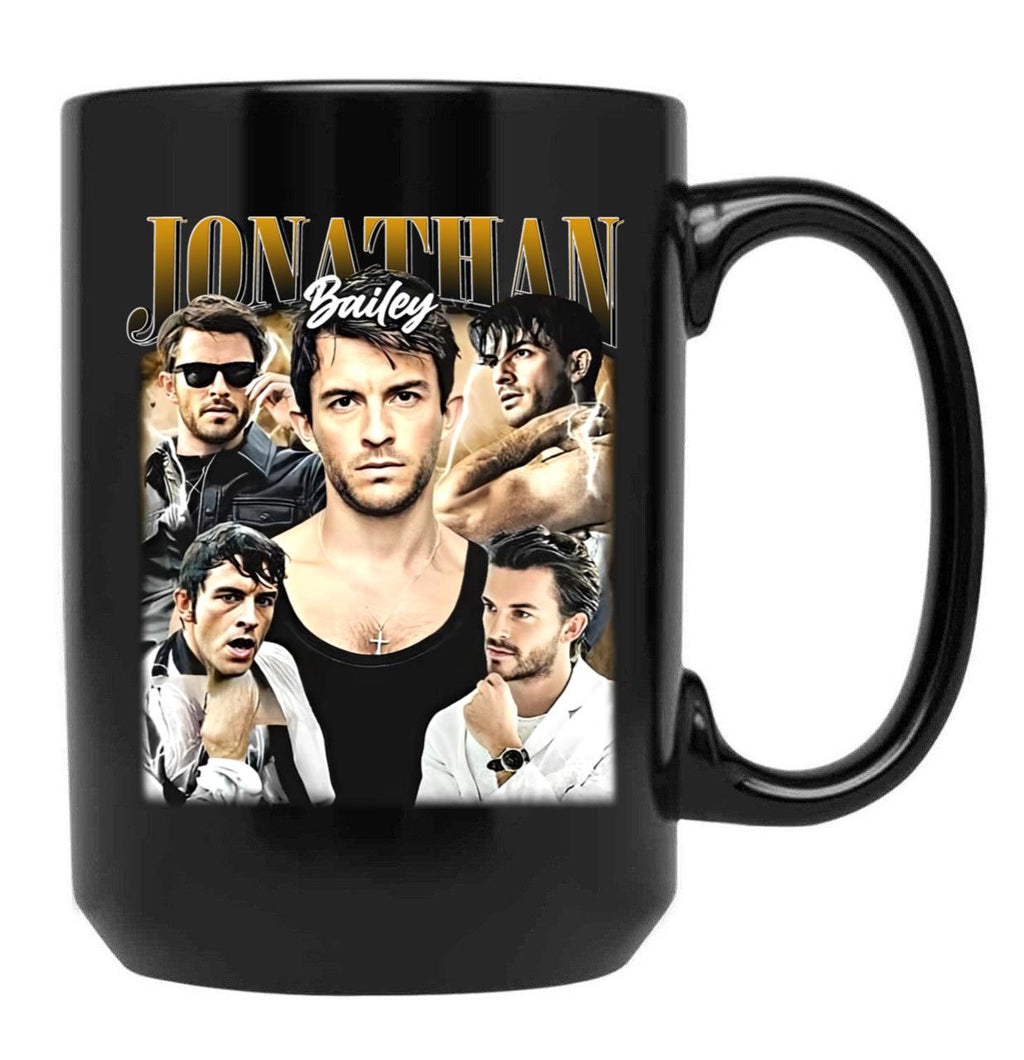 Limited Jonathan Bailey Vintage Gift for Woman and Man - Copy Black Coffee Mug, Gift Coffee Mug