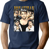 Limited Jonathan Bailey Vintage Shirt Gift for Woman and Man - Copy Premium Heavyweight Cotton T-Shirt - Navy
