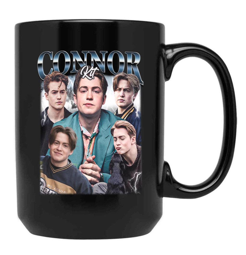 Limited Kit Connor Vintage Gift for Woman and Man Black Coffee Mug, Gift Coffee Mug