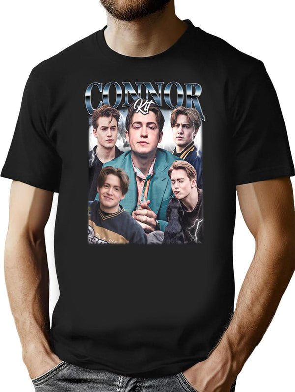 Limited Kit Connor Vintage Shirt Gift for Woman and Man Premium Heavyweight Cotton T-Shirt - Black