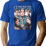 Limited Kit Connor Vintage Shirt Gift for Woman and Man Premium Heavyweight Cotton T-Shirt - Blue
