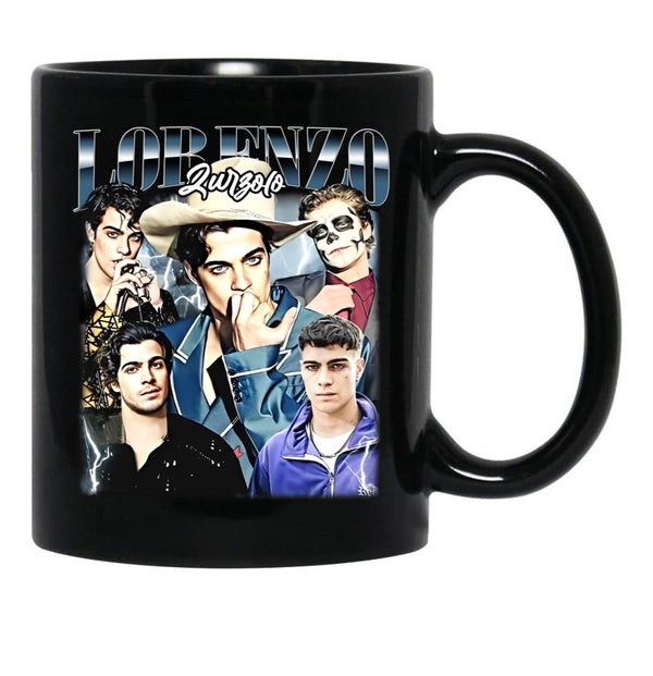 Limited Lorenzo Zurzolo Vintage Gift for Woman and Man Black Coffee Mug, Gift Coffee Mug - Black