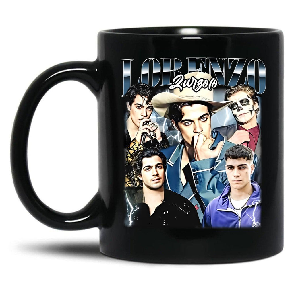 Limited Lorenzo Zurzolo Vintage Gift for Woman and Man Black Coffee Mug, Gift Coffee Mug
