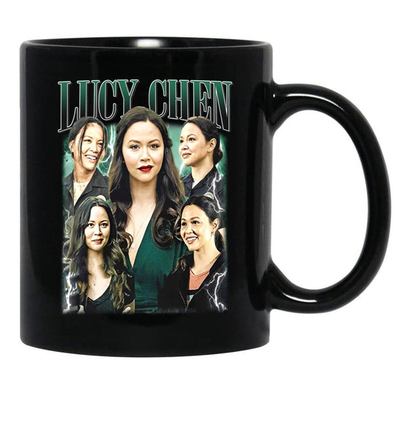 Limited Lucy Chen Vintage Gift for Woman and Man Black Coffee Mug, Gift Coffee Mug - Black