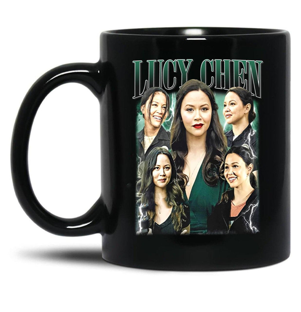 Limited Lucy Chen Vintage Gift for Woman and Man Black Coffee Mug, Gift Coffee Mug