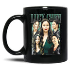 Limited Lucy Chen Vintage Gift for Woman and Man Black Coffee Mug, Gift Coffee Mug