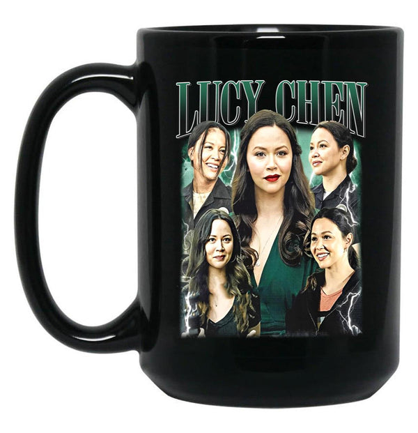 Limited Lucy Chen Vintage Gift for Woman and Man Black Coffee Mug, Gift Coffee Mug - Black