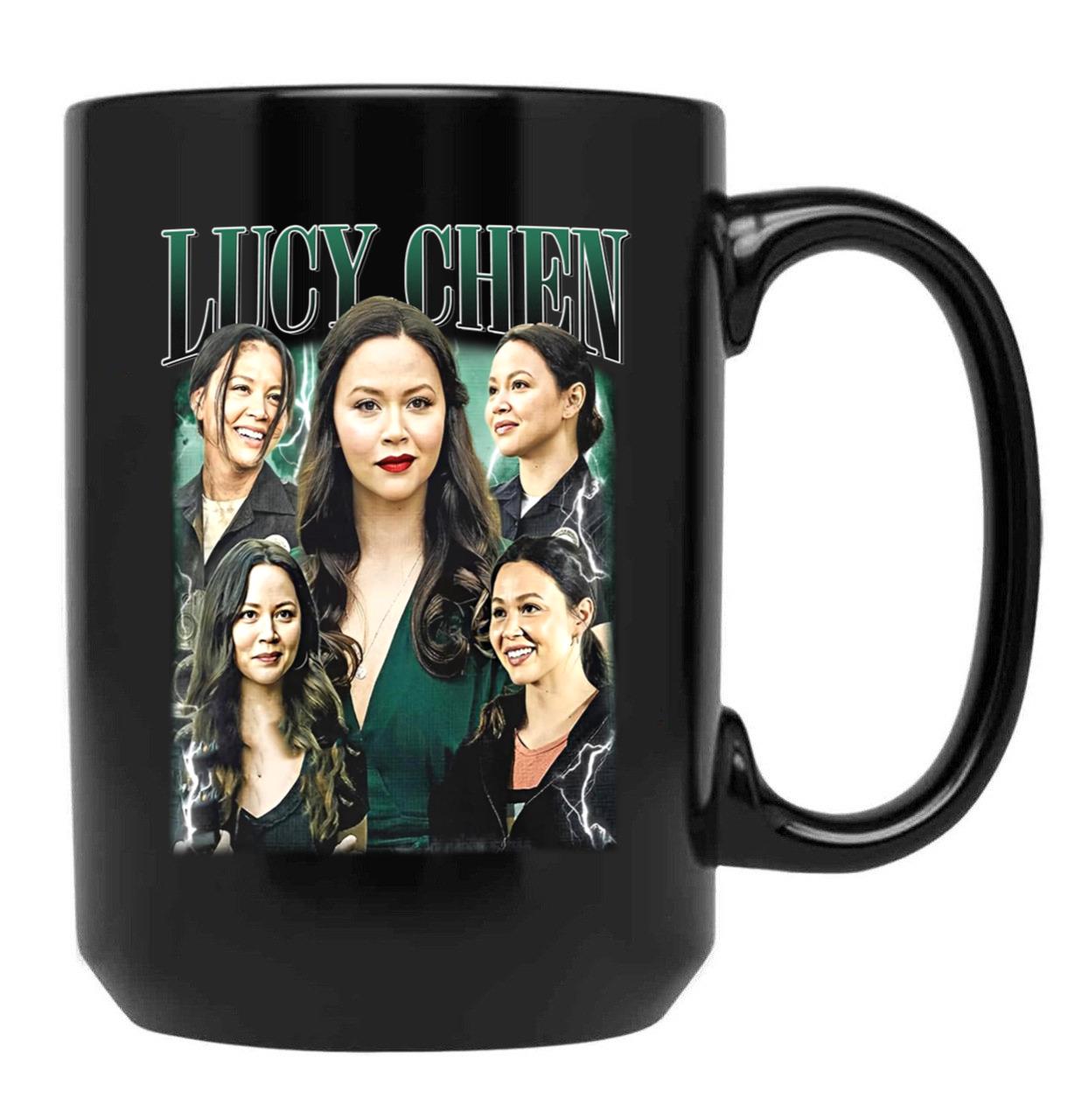Limited Lucy Chen Vintage Gift for Woman and Man Black Coffee Mug, Gift Coffee Mug