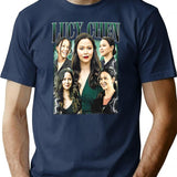 Limited Lucy Chen Vintage Shirt Gift for Woman and Man Premium Heavyweight Cotton T-Shirt - Navy