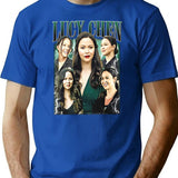 Limited Lucy Chen Vintage Shirt Gift for Woman and Man Premium Heavyweight Cotton T-Shirt - Blue