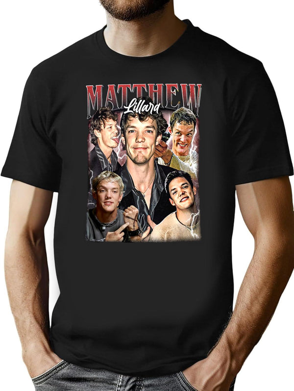 Limited Matthew Lillard Vintage Shirt Gift for Woman and Man Premium Heavyweight Cotton T-Shirt - Black