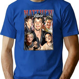 Limited Matthew Lillard Vintage Shirt Gift for Woman and Man Premium Heavyweight Cotton T-Shirt - Blue