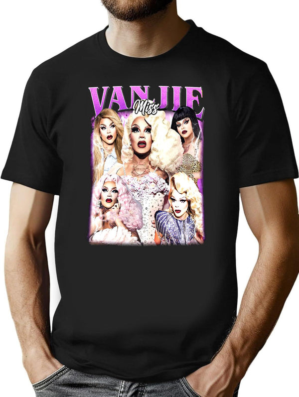 Limited Miss Vanjie Vintage Shirt Gift for Woman and Man Premium Heavyweight Cotton T-Shirt - Black