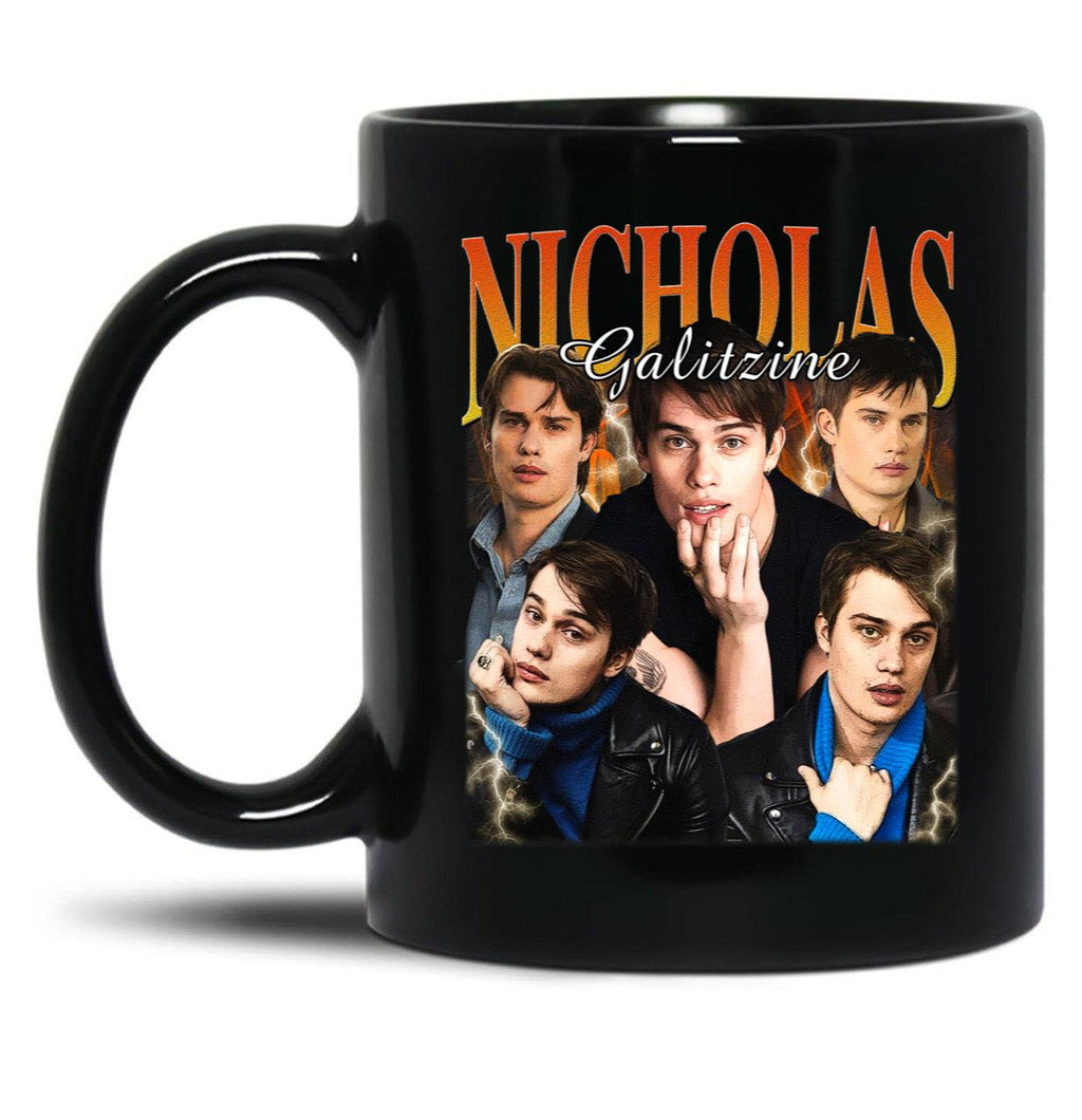 Limited Nicholas Galitzine Vintage Gift for Woman and Man Black Coffee Mug, Gift Coffee Mug