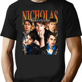 Limited Nicholas Galitzine Vintage Shirt Gift for Woman and Man Premium Heavyweight Cotton T-Shirt - Black