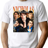 Limited Nicholas Galitzine Vintage Shirt Gift for Woman and Man Premium Heavyweight Cotton T-Shirt - White
