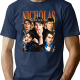 Limited Nicholas Galitzine Vintage Shirt Gift for Woman and Man Premium Heavyweight Cotton T-Shirt - Navy