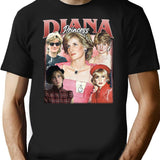 Limited Princess Diana Vintage Shirt Gift for Woman and Man Premium Heavyweight Cotton T-Shirt - Black