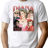 Limited Princess Diana Vintage Shirt Gift for Woman and Man Premium Heavyweight Cotton T-Shirt - White