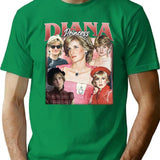 Limited Princess Diana Vintage Shirt Gift for Woman and Man Premium Heavyweight Cotton T-Shirt - Green