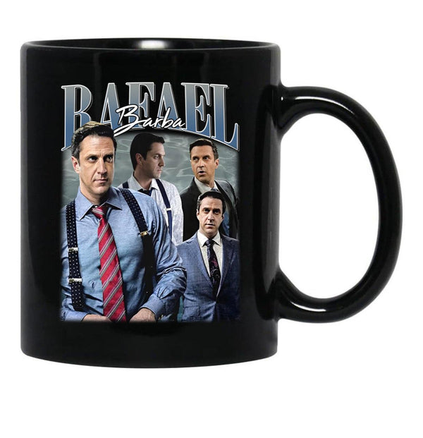 Limited Rafael Barba Vintage Gift for Woman and Man Black Coffee Mug, Gift Coffee Mug - Black