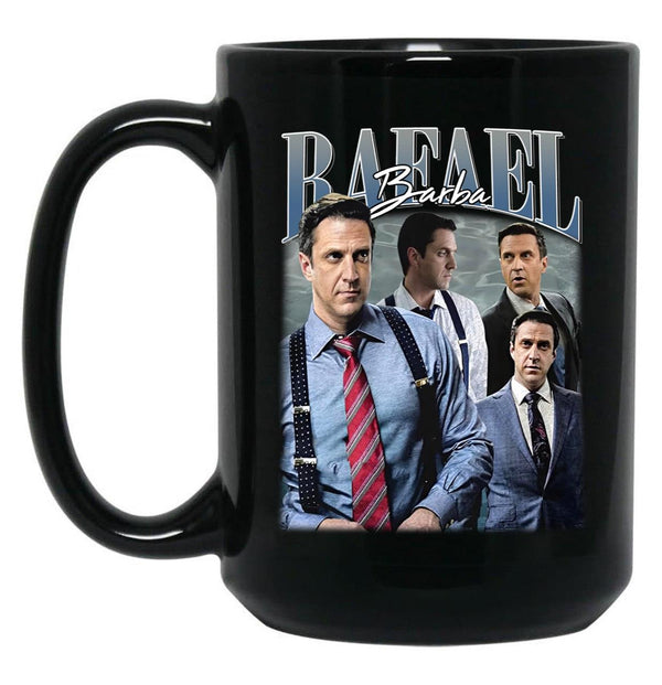 Limited Rafael Barba Vintage Gift for Woman and Man Black Coffee Mug, Gift Coffee Mug - Black