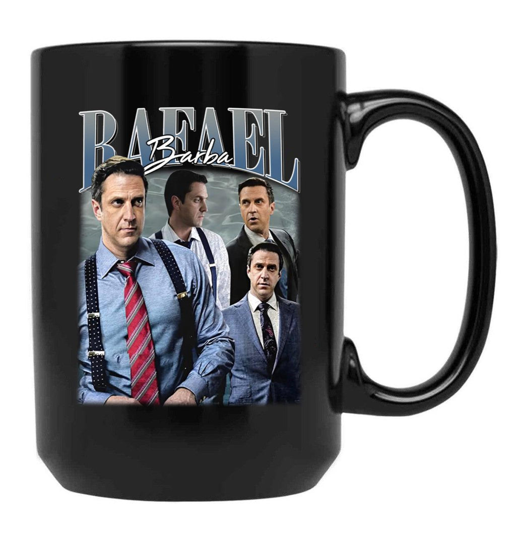 Limited Rafael Barba Vintage Gift for Woman and Man Black Coffee Mug, Gift Coffee Mug