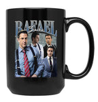 Limited Rafael Barba Vintage Gift for Woman and Man Black Coffee Mug, Gift Coffee Mug