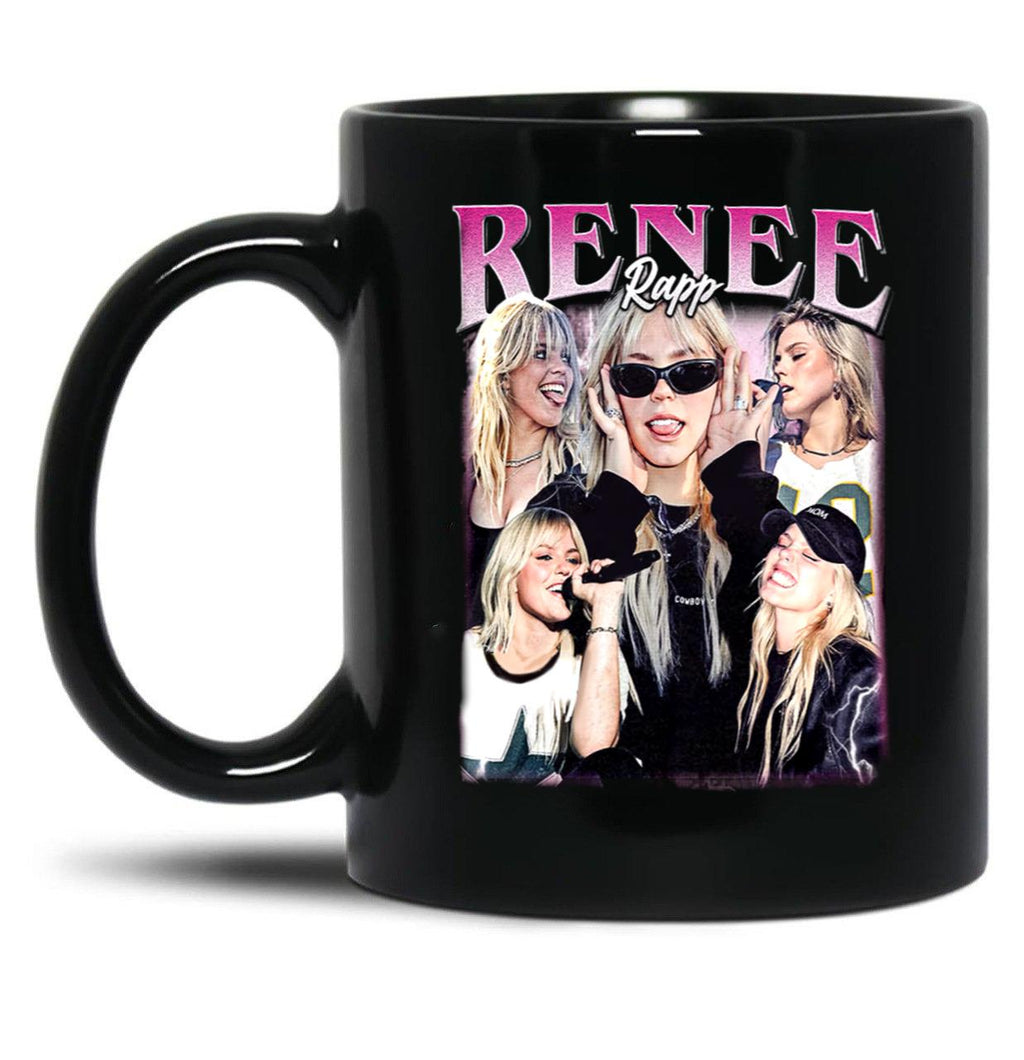 Limited Renee Rapp Vintage Gift for Woman anda Man Black Coffee Mug, Gift Coffee Mug