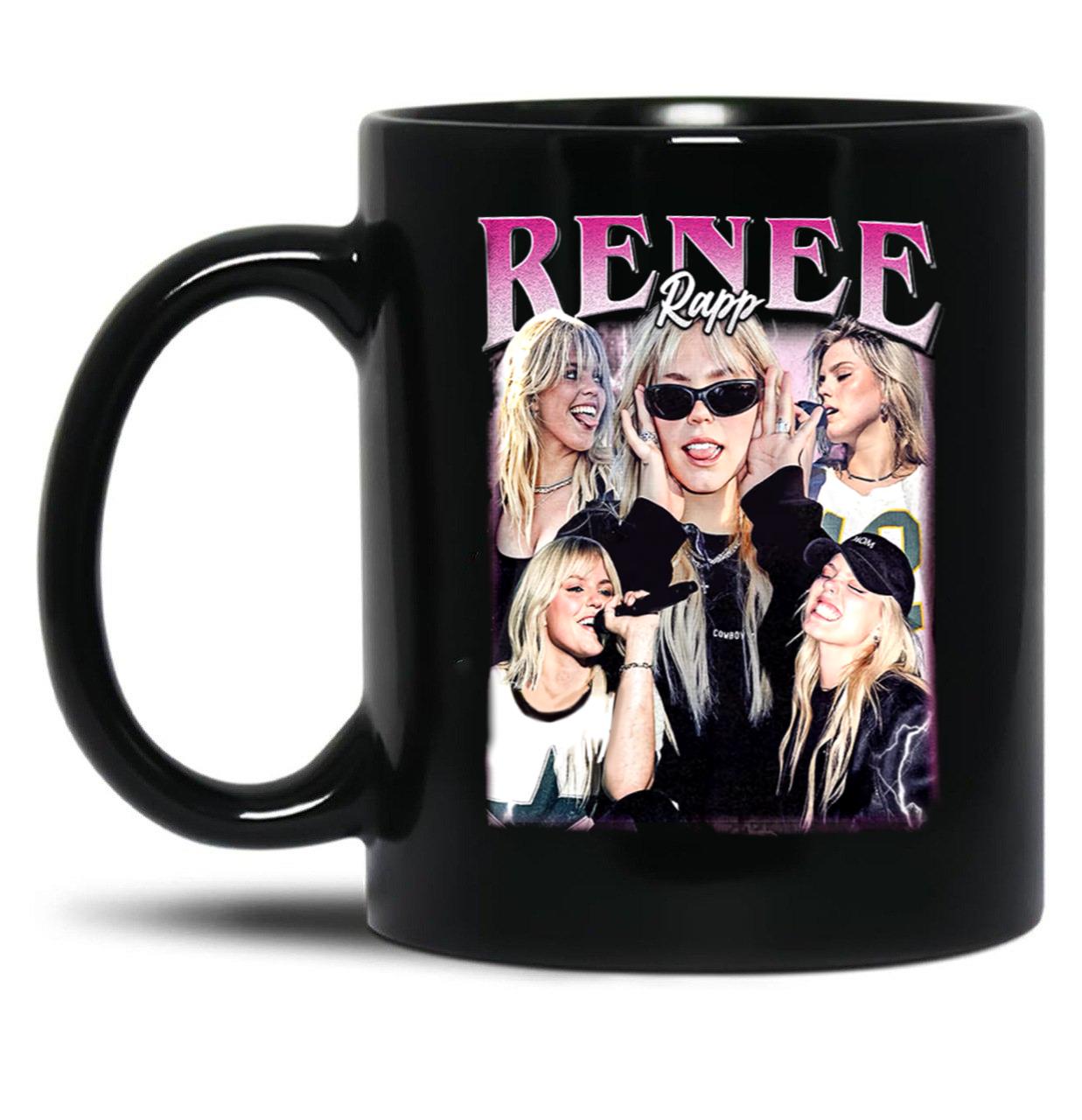 Limited Renee Rapp Vintage Gift for Woman anda Man Black Coffee Mug, Gift Coffee Mug