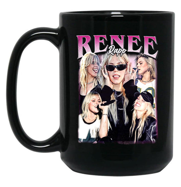 Limited Renee Rapp Vintage Gift for Woman anda Man Black Coffee Mug, Gift Coffee Mug - Black