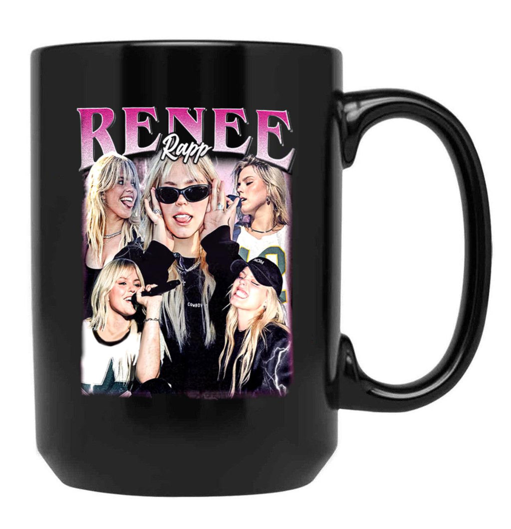 Limited Renee Rapp Vintage Gift for Woman anda Man Black Coffee Mug, Gift Coffee Mug