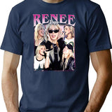 Limited Renee Rapp Vintage Shirt Gift for Woman anda Man Premium Heavyweight Cotton T-Shirt - Navy