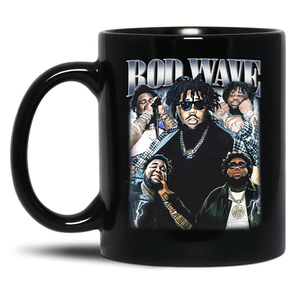 Limited Rod Wave Vintage Gift for Woman and Man Black Coffee Mug, Gift Coffee Mug