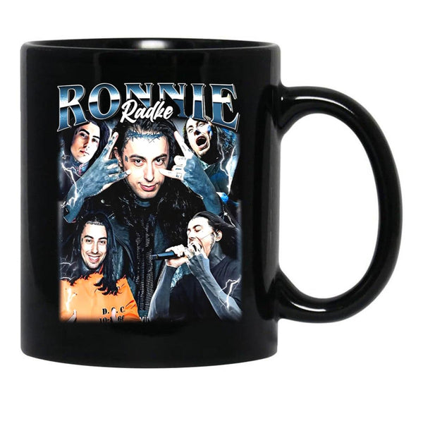 Limited Ronnie Radke Vintage Gift for Woman and Man Black Coffee Mug, Gift Coffee Mug - Black