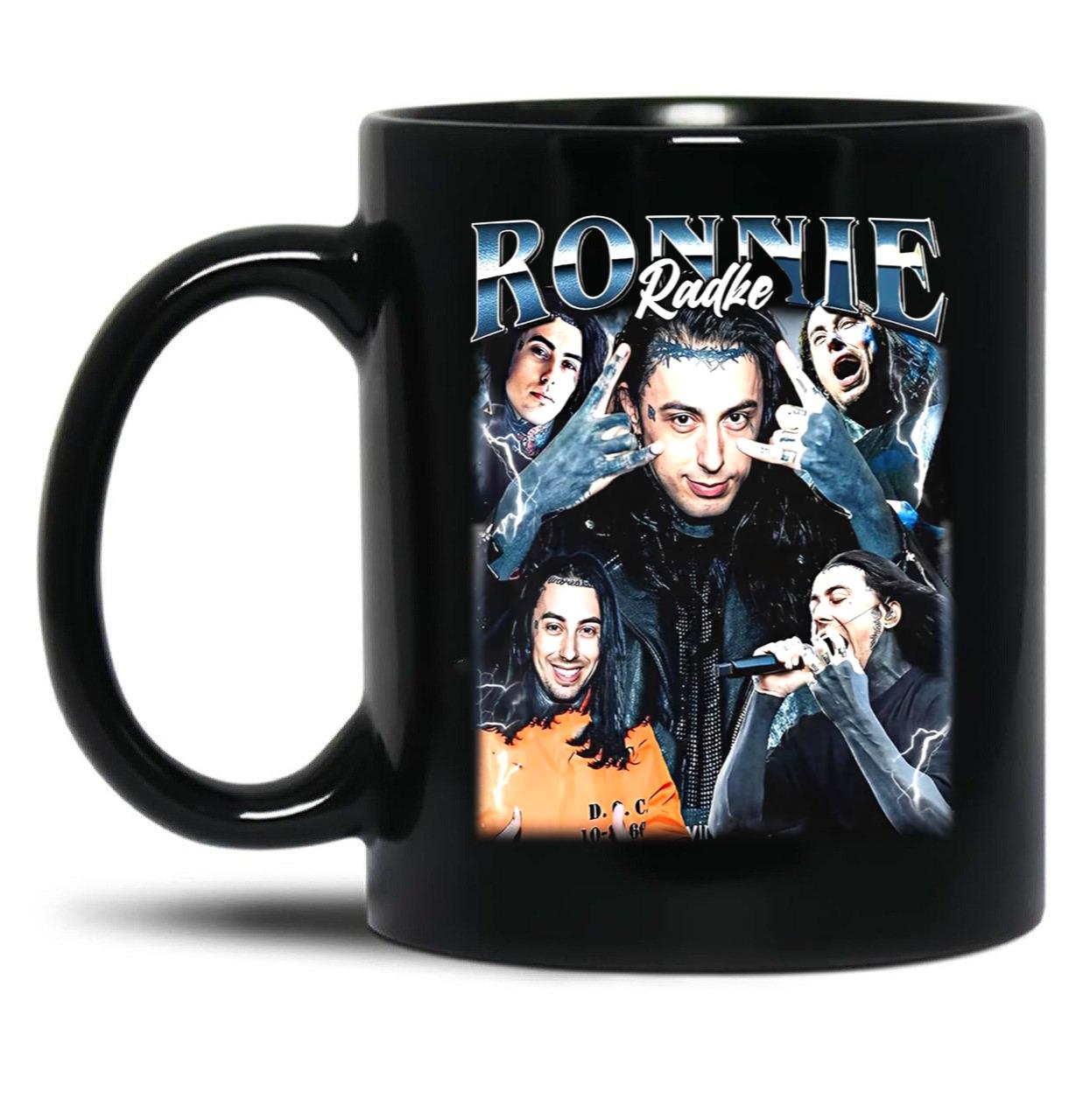 Limited Ronnie Radke Vintage Gift for Woman and Man Black Coffee Mug, Gift Coffee Mug