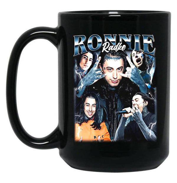 Limited Ronnie Radke Vintage Gift for Woman and Man Black Coffee Mug, Gift Coffee Mug - Black