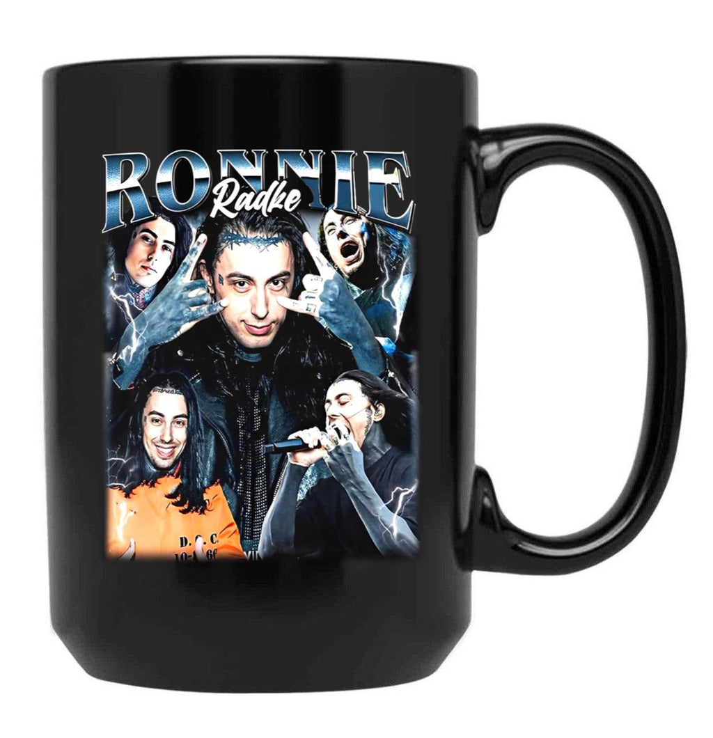 Limited Ronnie Radke Vintage Gift for Woman and Man Black Coffee Mug, Gift Coffee Mug