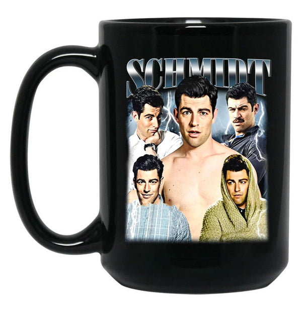 Limited Schmidt New Girl Vintage Gift for Woman and Man Black Coffee Mug, Gift Coffee Mug - Black