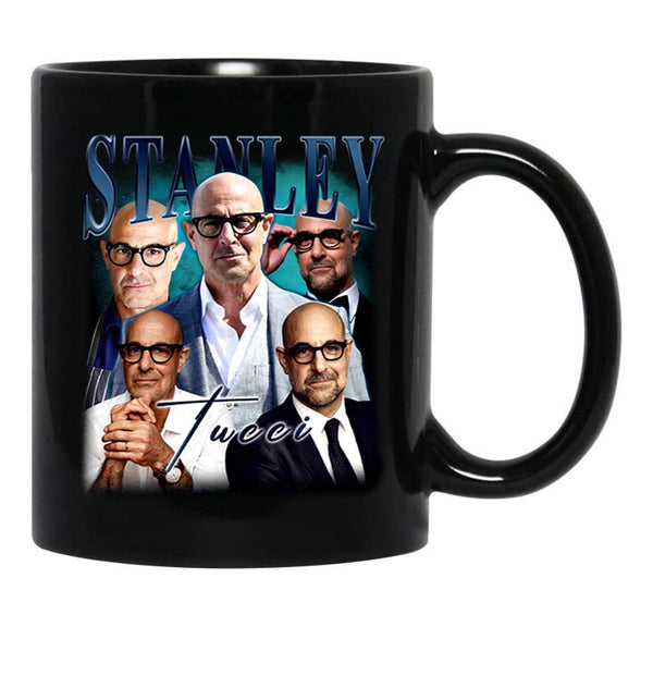 Limited Stanley Tucci Vintage Gift for Woman and Man Black Coffee Mug, Gift Coffee Mug - Black