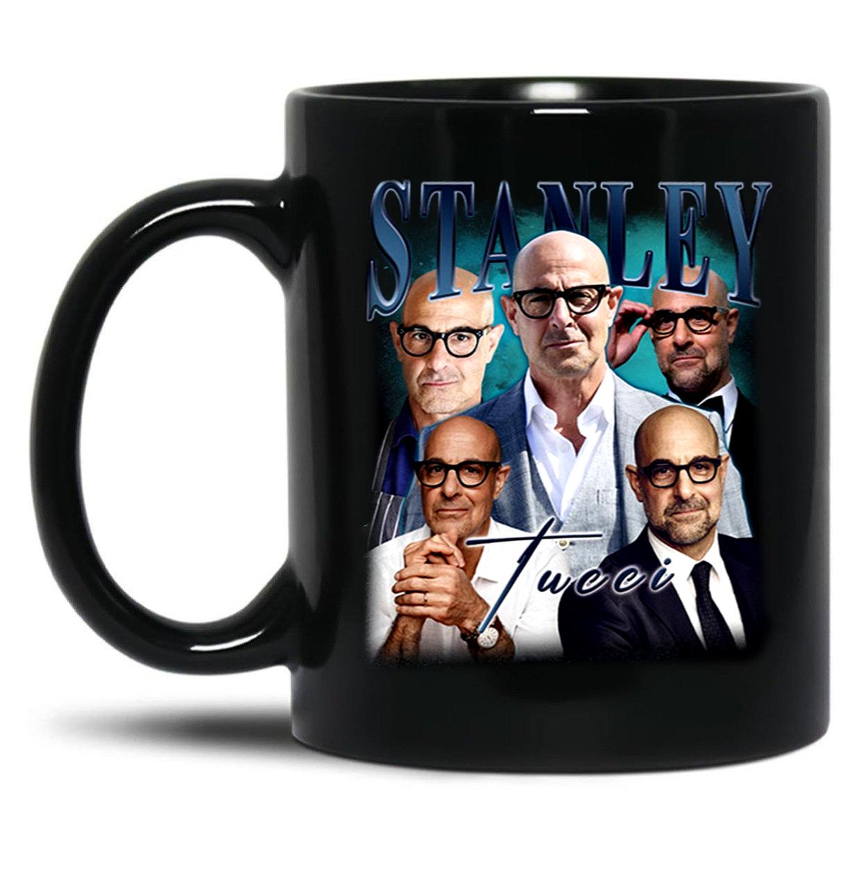 Limited Stanley Tucci Vintage Gift for Woman and Man Black Coffee Mug, Gift Coffee Mug