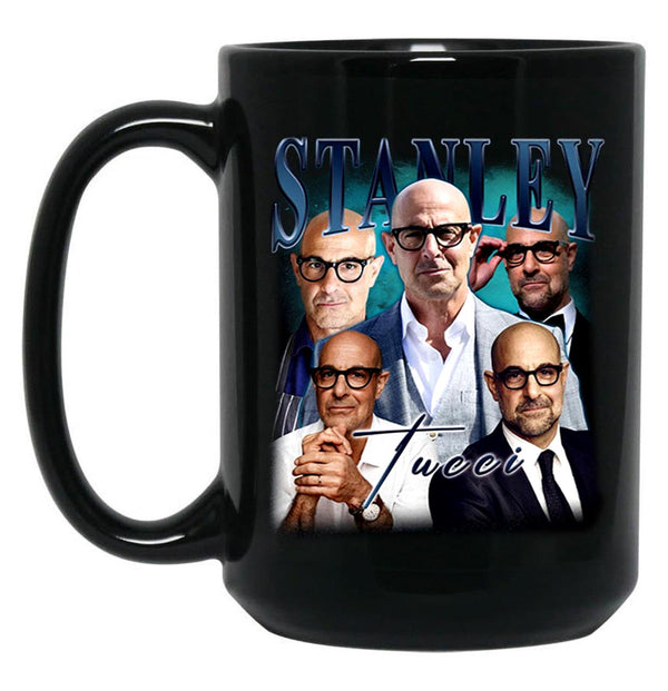 Limited Stanley Tucci Vintage Gift for Woman and Man Black Coffee Mug, Gift Coffee Mug - Black