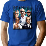 Limited Stanley Tucci Vintage Shirt Gift for Woman and Man Premium Heavyweight Cotton T-Shirt - Blue
