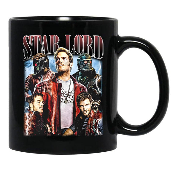 Limited Star Lord Peter Quill Vintage Gift for Woman and Man Black Coffee Mug, Gift Coffee Mug - Black