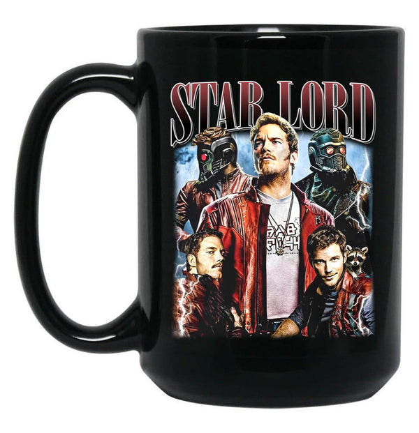 Limited Star Lord Peter Quill Vintage Gift for Woman and Man Black Coffee Mug, Gift Coffee Mug - Black